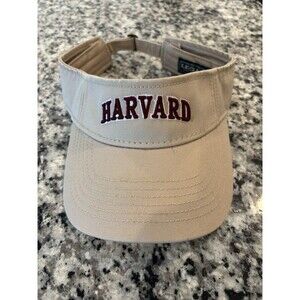 Harvard Embroidered Visor Tennis Hat Legacy Washed Twill Curved Cap